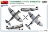 MiniArt 48018 THUNDERBOLT P-47D BUBBLETOP WITH BASE & ACCESSORIES. BIG SET 1/48